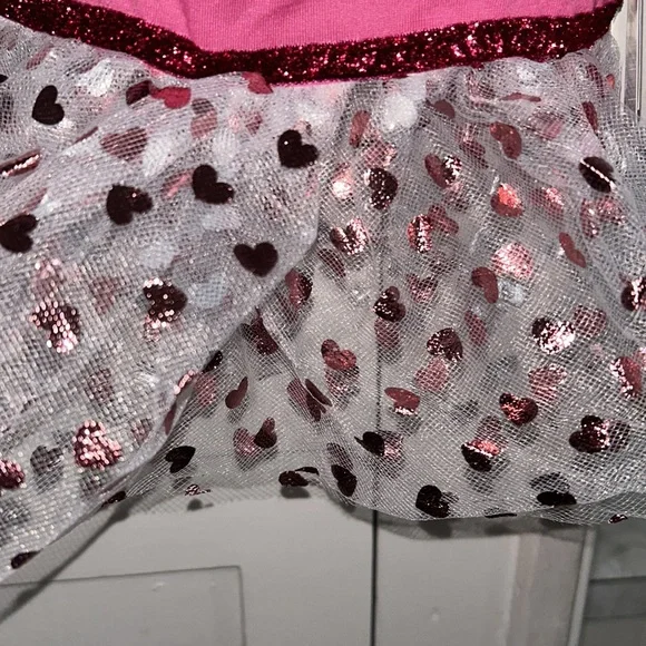 Wagatude Size Medium Mommy’s Sweetheart Dress! Tulle bottom with 🩷s! Valentine - Picture 3 of 8